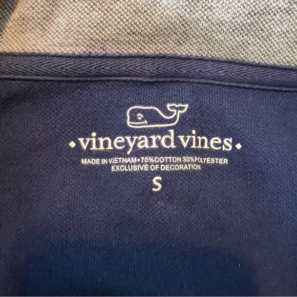 Vineyard vines 1/4 zip blue sweater - Picture 2 of 8